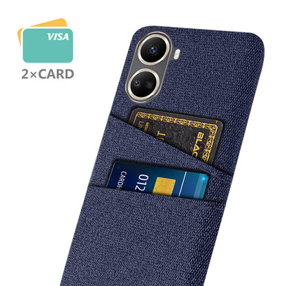 For Huawei nova 10 SE 4G Cloth Texture Dual Card Slots Protective Case Shockproof Cell Phone Cover