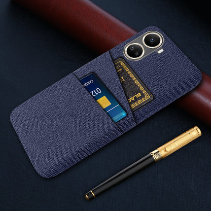 For Huawei nova 10 SE 4G Cloth Texture Dual Card Slots Protective Case Shockproof Cell Phone Cover