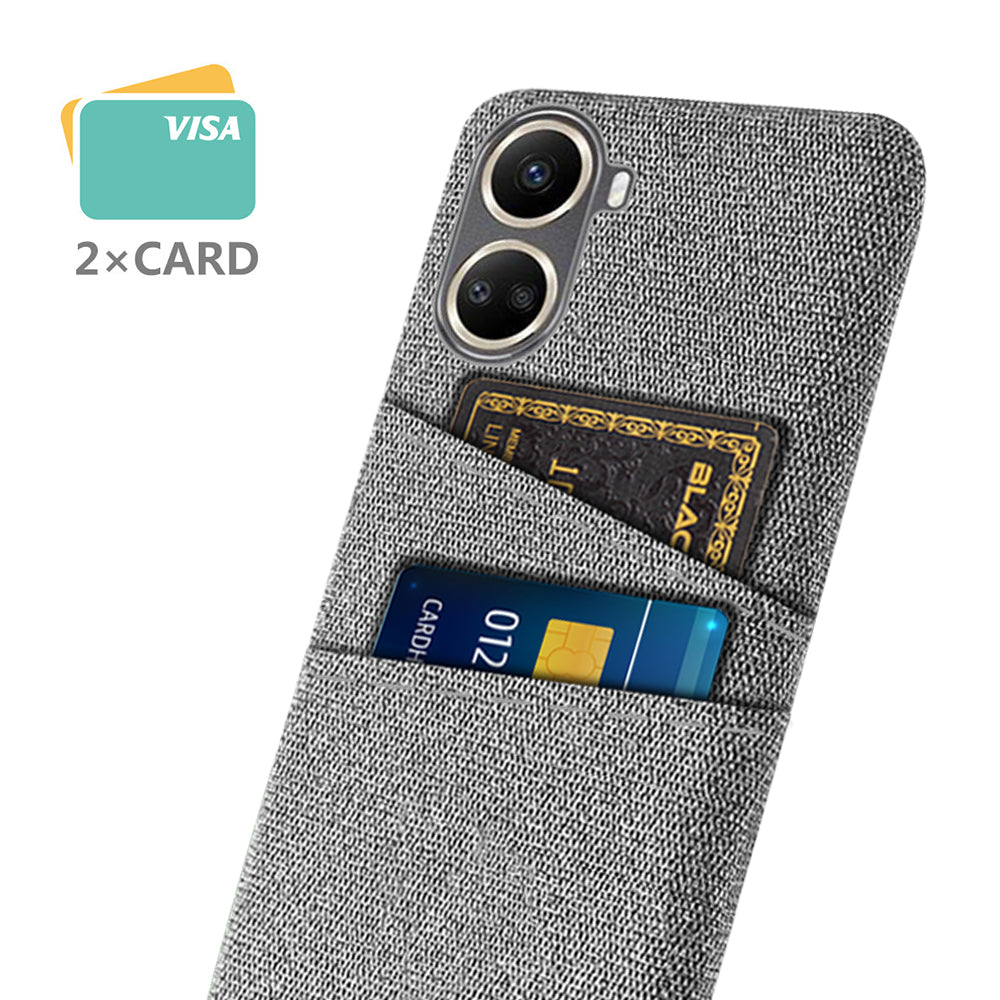 For Huawei nova 10 SE 4G Cloth Texture Dual Card Slots Protective Case Shockproof Cell Phone Cover