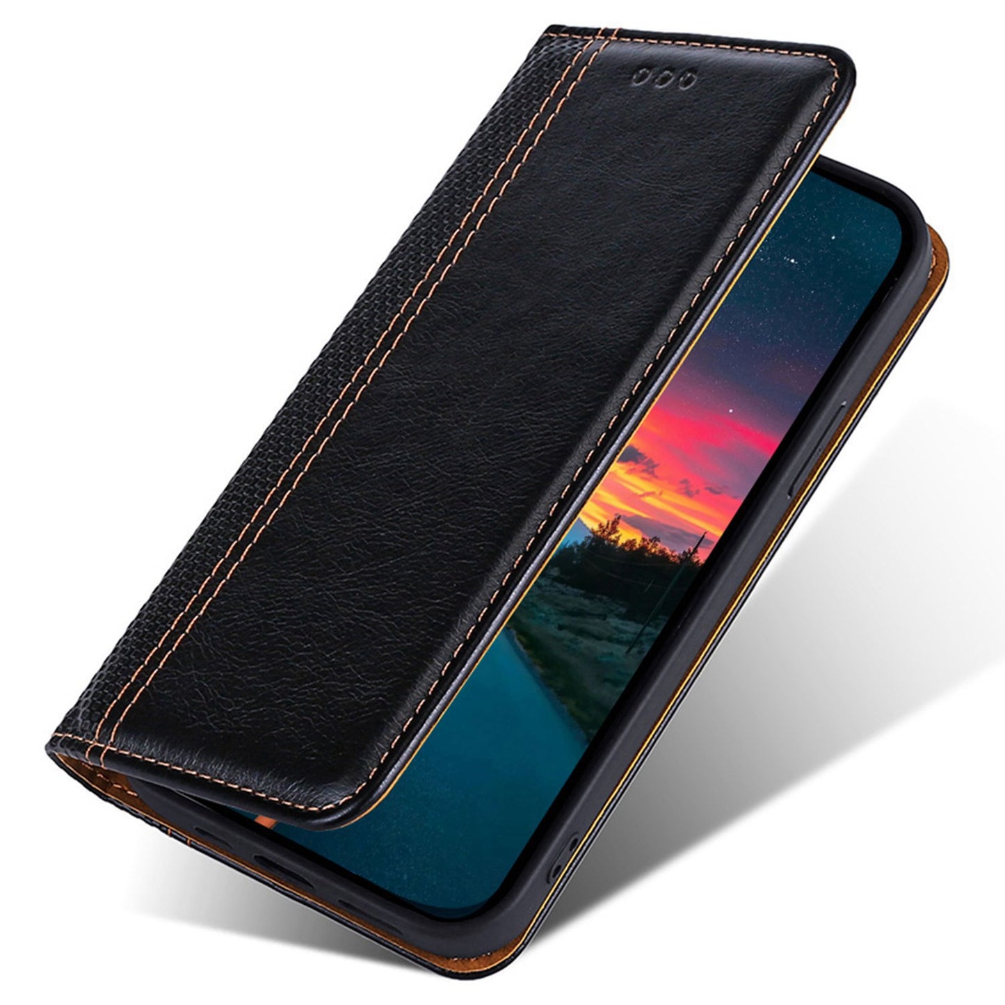 For Realme 10 Pro+ 5G Plaid Pattern PU Leather Card Holder Stand Case Magnetic Auto Closing Protective Phone Cover
