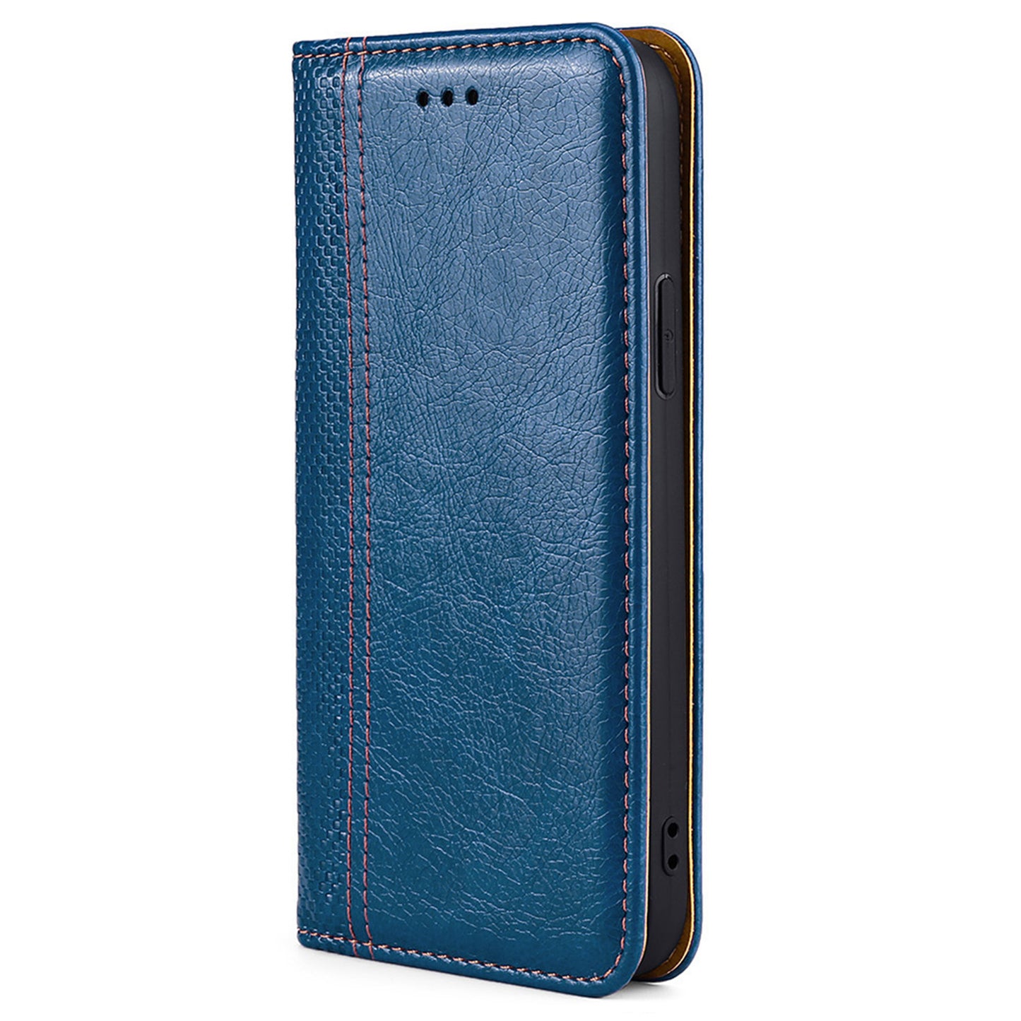 For Realme 10 Pro+ 5G Plaid Pattern PU Leather Card Holder Stand Case Magnetic Auto Closing Protective Phone Cover