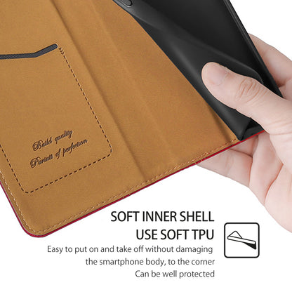 For Realme 10 Pro+ 5G Plaid Pattern PU Leather Card Holder Stand Case Magnetic Auto Closing Protective Phone Cover