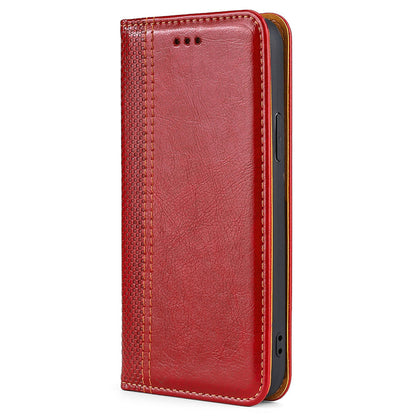 For Realme 10 Pro+ 5G Plaid Pattern PU Leather Card Holder Stand Case Magnetic Auto Closing Protective Phone Cover