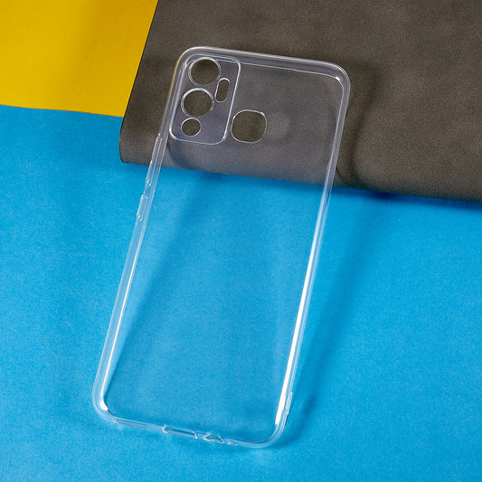 For Infinix Hot 12 Play 4G Ultra-thin Soft TPU Phone Back Cover Anti-drop Anti-scratch Protective Case