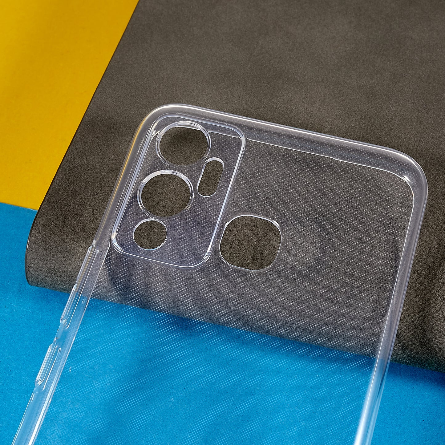 For Infinix Hot 12 Play 4G Ultra-thin Soft TPU Phone Back Cover Anti-drop Anti-scratch Protective Case