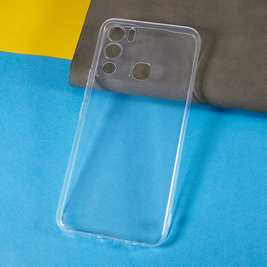 For Infinix Hot 12i 4G Ultra-thin Flexible TPU Phone Protective Cover Transparent Anti-scratch Anti-drop Case