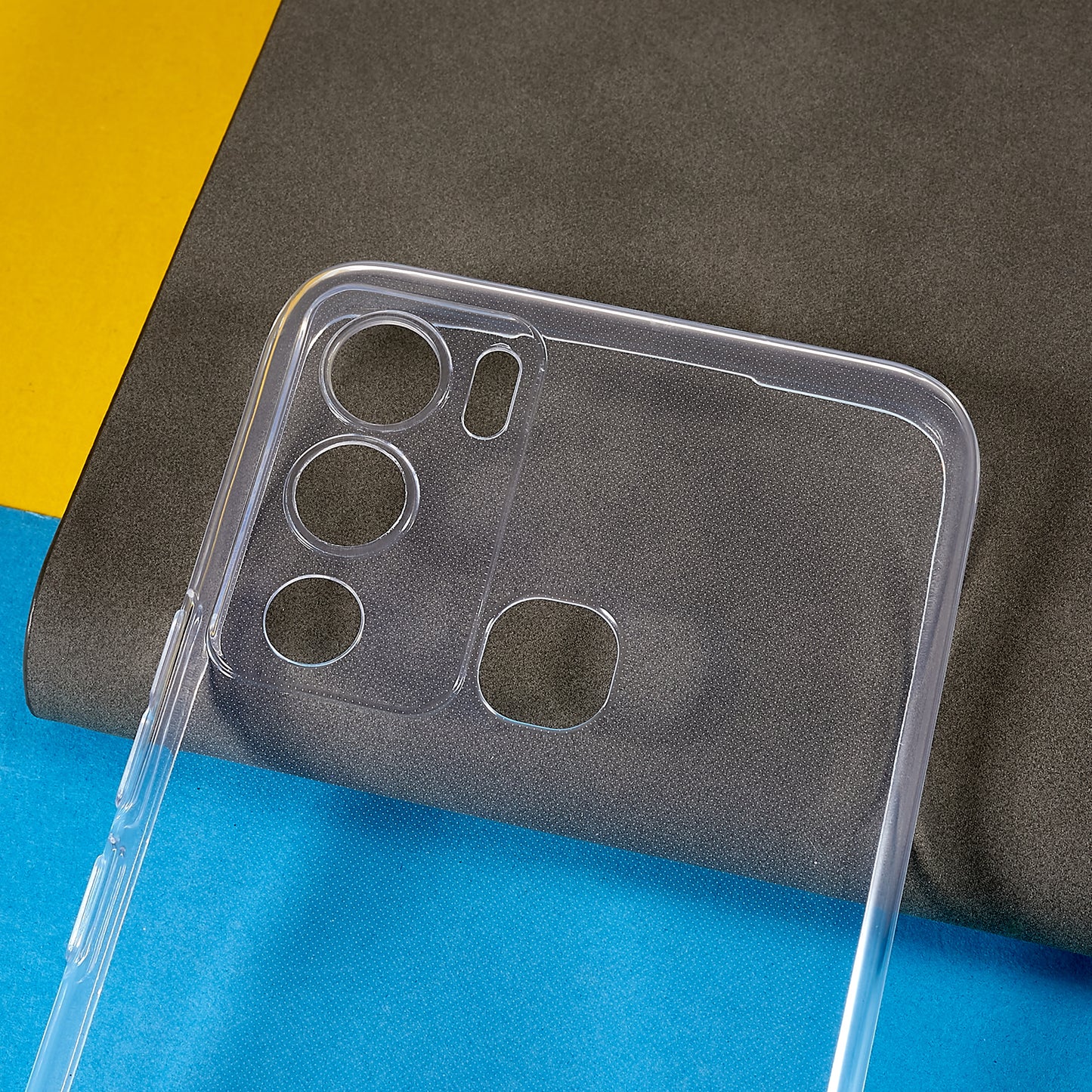 For Infinix Hot 12i 4G Ultra-thin Flexible TPU Phone Protective Cover Transparent Anti-scratch Anti-drop Case