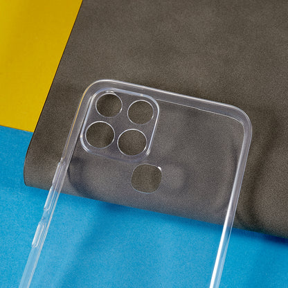 For Infinix Smart 6 Ultra-thin Soft TPU Clear Protective Cover Drop-proof Anti-scratch Phone Back Case