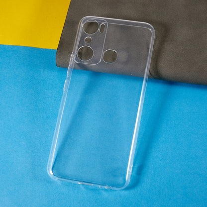 For Infinix Hot 20i 4G Anti-drop Ultra Slim Phone Case Transparent Anti-yellowing Shockproof TPU Back Cover