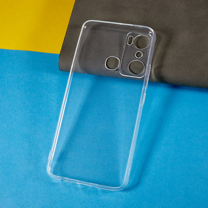 For Infinix Hot 20i 4G Anti-drop Ultra Slim Phone Case Transparent Anti-yellowing Shockproof TPU Back Cover