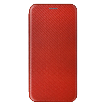 For Oppo A58 5G  Magnetic Auto-absorbed Carbon Fiber Texture PU Leather Phone Case Card Slot Stand Flip Cover