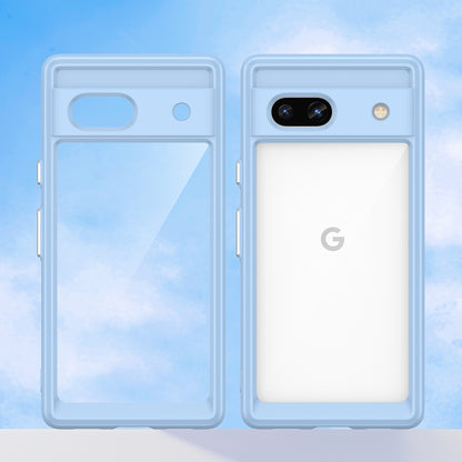 For Google Pixel 7a Phone Case, TPU Bumper+Acrylic Back Shell Shock-absorbing Protective Cover