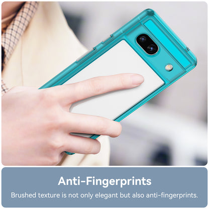 For Google Pixel 7a Phone Case, TPU Bumper+Acrylic Back Shell Shock-absorbing Protective Cover