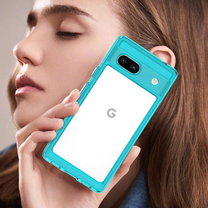 For Google Pixel 7a Phone Case, TPU Bumper+Acrylic Back Shell Shock-absorbing Protective Cover