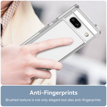 For Google Pixel 7a Phone Case, TPU Bumper+Acrylic Back Shell Shock-absorbing Protective Cover