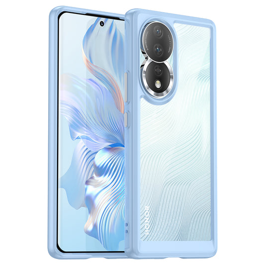 For Honor 80 5G Phone Case, Anti-collision TPU Bumper+Acrylic Back Shell Protective Cover