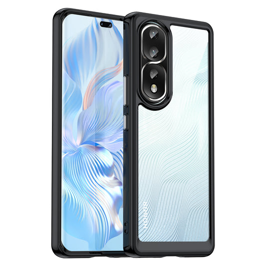 For Honor 80 Pro 5G Phone Case, TPU Bumper+Acrylic Back Shell Anti-fall Protective Cover