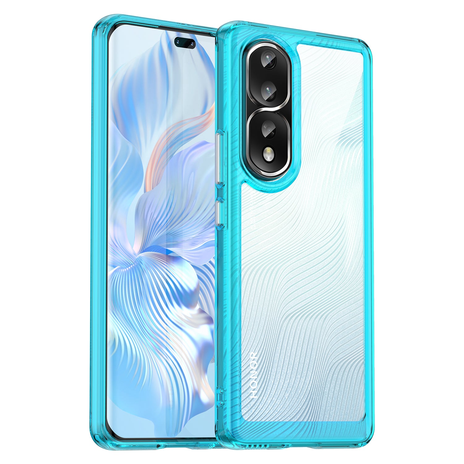 For Honor 80 Pro 5G Phone Case, TPU Bumper+Acrylic Back Shell Anti-fall Protective Cover