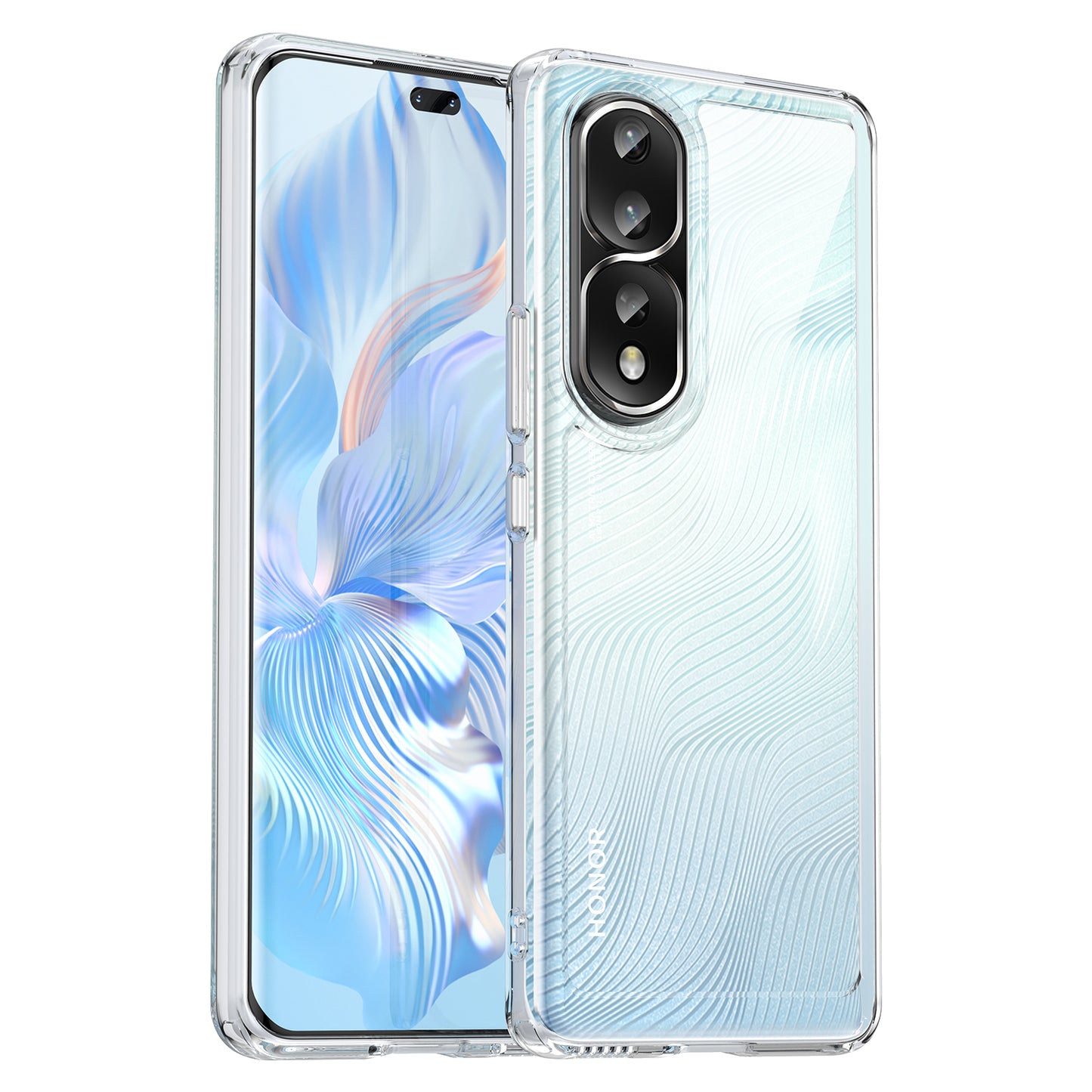 For Honor 80 Pro 5G Phone Case, TPU Bumper+Acrylic Back Shell Anti-fall Protective Cover