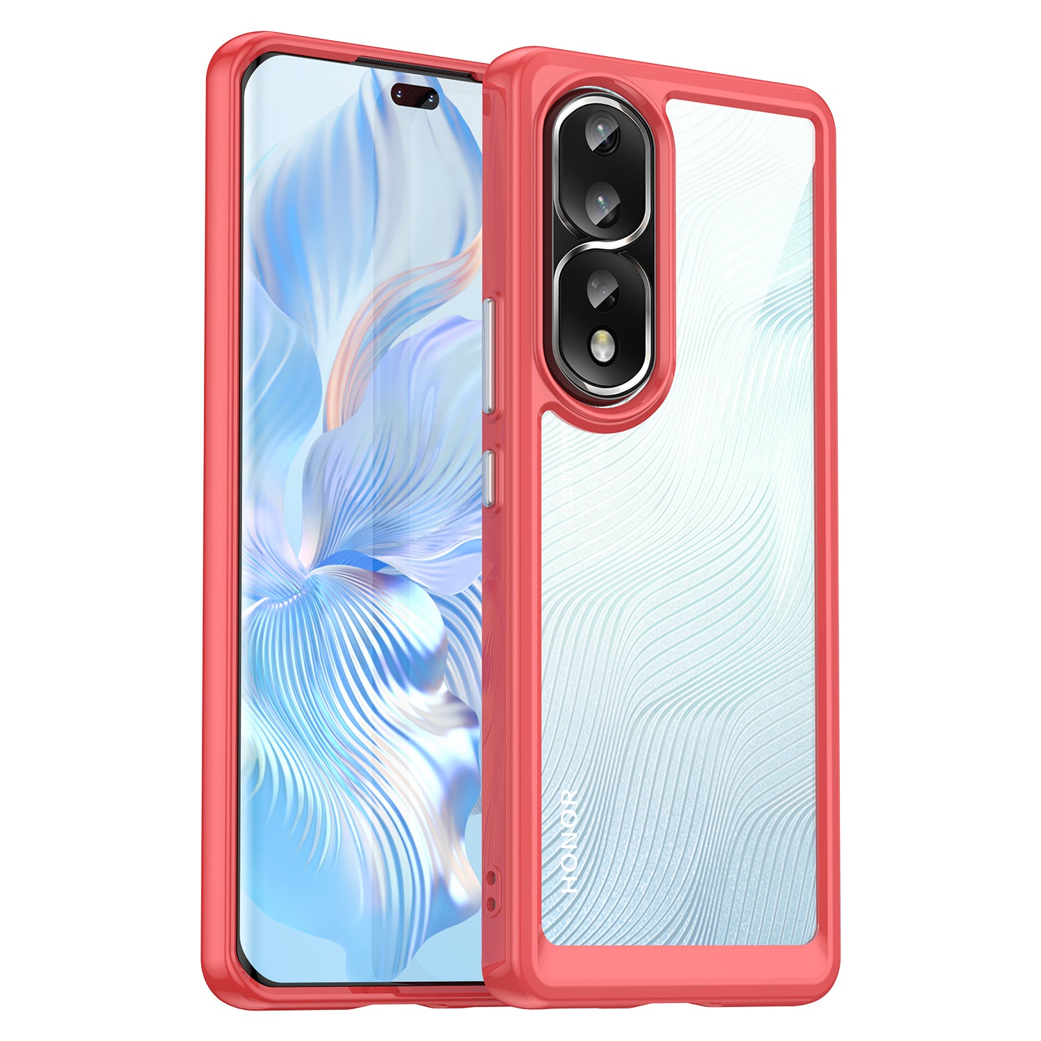 For Honor 80 Pro 5G Phone Case, TPU Bumper+Acrylic Back Shell Anti-fall Protective Cover