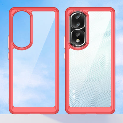 For Honor 80 Pro 5G Phone Case, TPU Bumper+Acrylic Back Shell Anti-fall Protective Cover