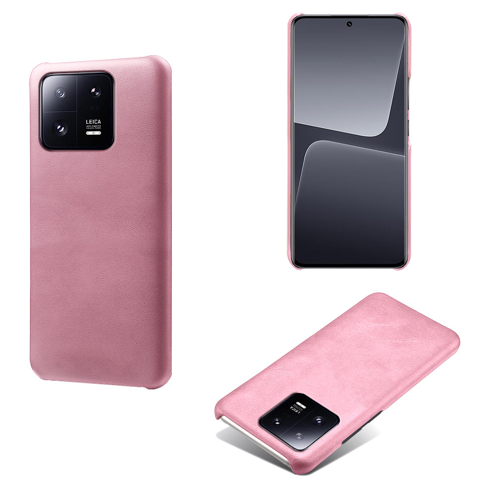 For Xiaomi 13 Pro 5G Calf Textured Cell Phone Cover Anti-fall PU Leather Coated PC Mobile Phone Case