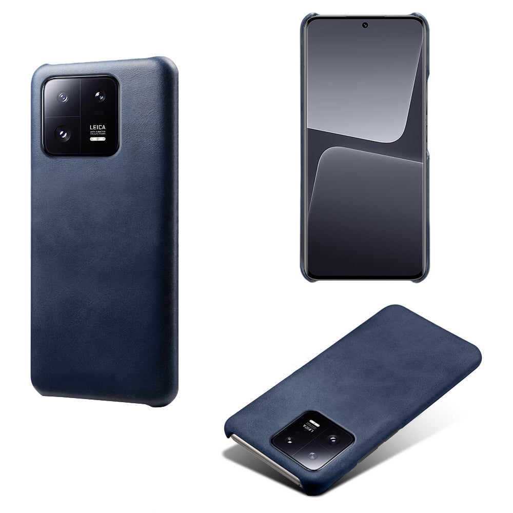 For Xiaomi 13 Pro 5G Calf Textured Cell Phone Cover Anti-fall PU Leather Coated PC Mobile Phone Case