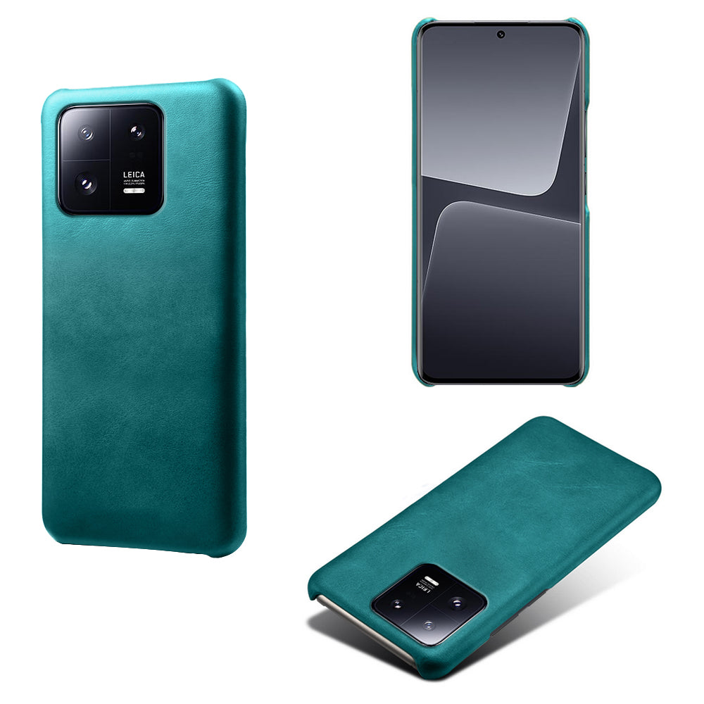 For Xiaomi 13 Pro 5G Calf Textured Cell Phone Cover Anti-fall PU Leather Coated PC Mobile Phone Case