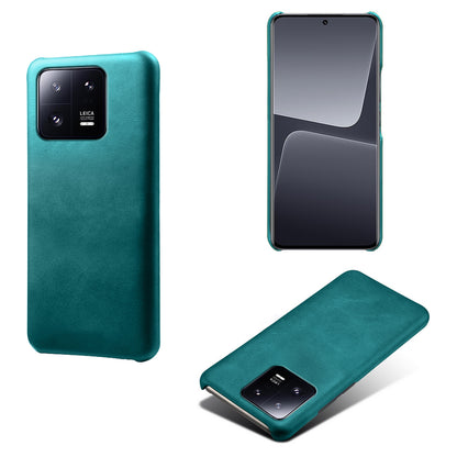 For Xiaomi 13 Pro 5G Calf Textured Cell Phone Cover Anti-fall PU Leather Coated PC Mobile Phone Case