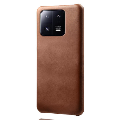 For Xiaomi 13 Pro 5G Calf Textured Cell Phone Cover Anti-fall PU Leather Coated PC Mobile Phone Case
