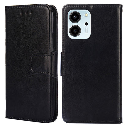 For Honor 80 SE 5G Textured PU Leather Phone Cover Anti-scratch Stand Wallet Shockproof Folio Flip Cell Phone Case