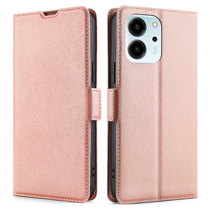 For Honor 80 SE 5G Shockproof Phone Cover PU Leather Card Holder Foldable Stand Protective Phone Case