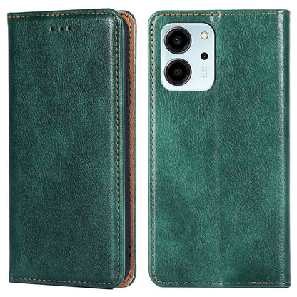 For Honor 80 SE 5G Foldable Stand Magnetic Auto-closing Protective Cover Anti-Scratch Wallet PU Leather Phone Case