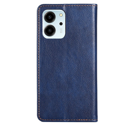 For Honor 80 SE 5G Foldable Stand Magnetic Auto-closing Protective Cover Anti-Scratch Wallet PU Leather Phone Case
