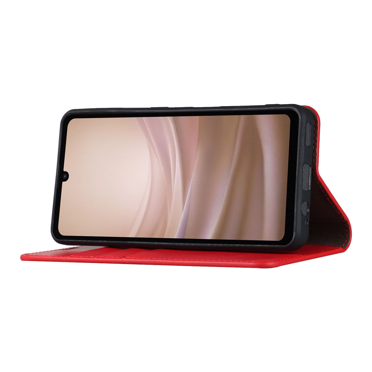 For Sharp Aquos Sense 7 Plus Supporting Stand Flip Wallet Crazy Horse Texture Genuine Leather Cover Magnetic Phone Case