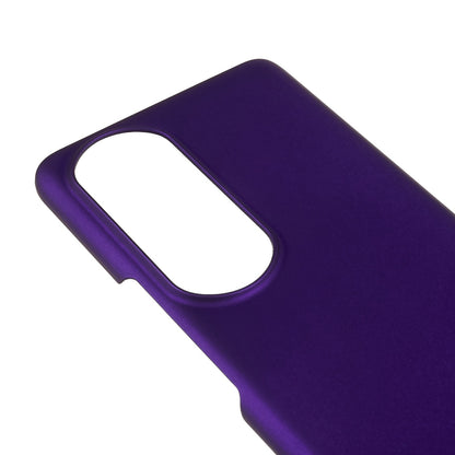 For Honor 80 Pro 5G Rubberized Finish Anti-Fingerprint Phone Case Glossy Surface Hard PC Shockproof Cover