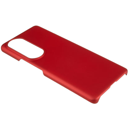 For Honor 80 Pro 5G Rubberized Finish Anti-Fingerprint Phone Case Glossy Surface Hard PC Shockproof Cover