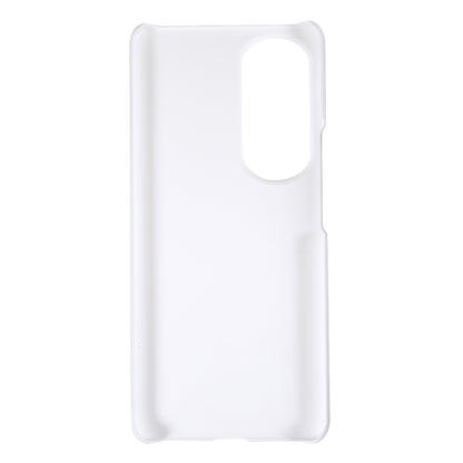 For Honor 80 Pro 5G Rubberized Finish Anti-Fingerprint Phone Case Glossy Surface Hard PC Shockproof Cover