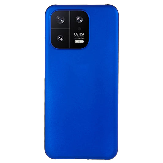 For Xiaomi 13 5G Rubberized Glossy Surface Minimalist Case Hard PC Shockproof Protective Phone Cover