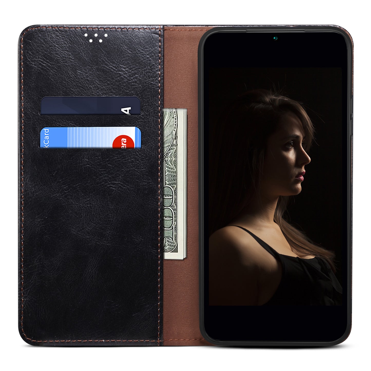 Magnetic Auto-absorbed Phone Case For Xiaomi Poco F5 Pro 5G / Redmi K60 Pro 5G / K60 5G Waxy Crazy Horse Texture Stand Wallet Protective PU Leather Folio Flip Phone Cover