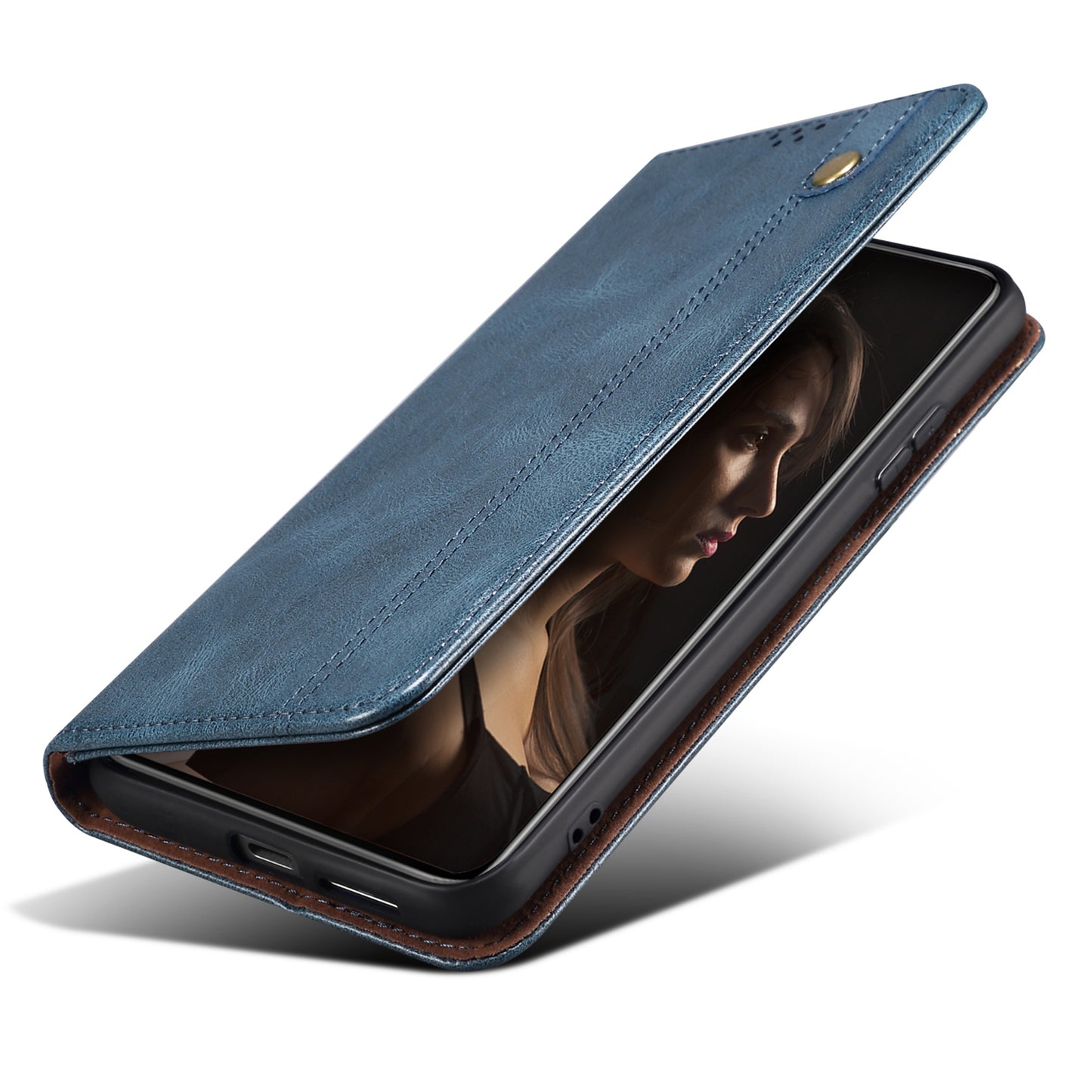 Magnetic Auto-absorbed Phone Case For Xiaomi Poco F5 Pro 5G / Redmi K60 Pro 5G / K60 5G Waxy Crazy Horse Texture Stand Wallet Protective PU Leather Folio Flip Phone Cover