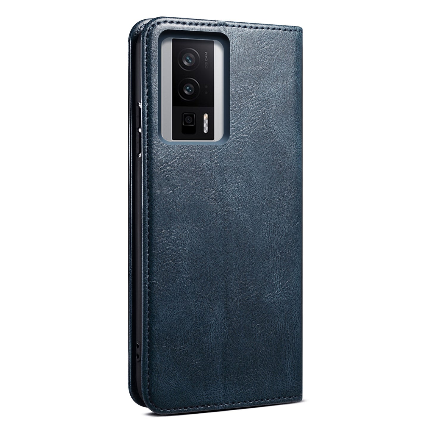 Magnetic Auto-absorbed Phone Case For Xiaomi Poco F5 Pro 5G / Redmi K60 Pro 5G / K60 5G Waxy Crazy Horse Texture Stand Wallet Protective PU Leather Folio Flip Phone Cover