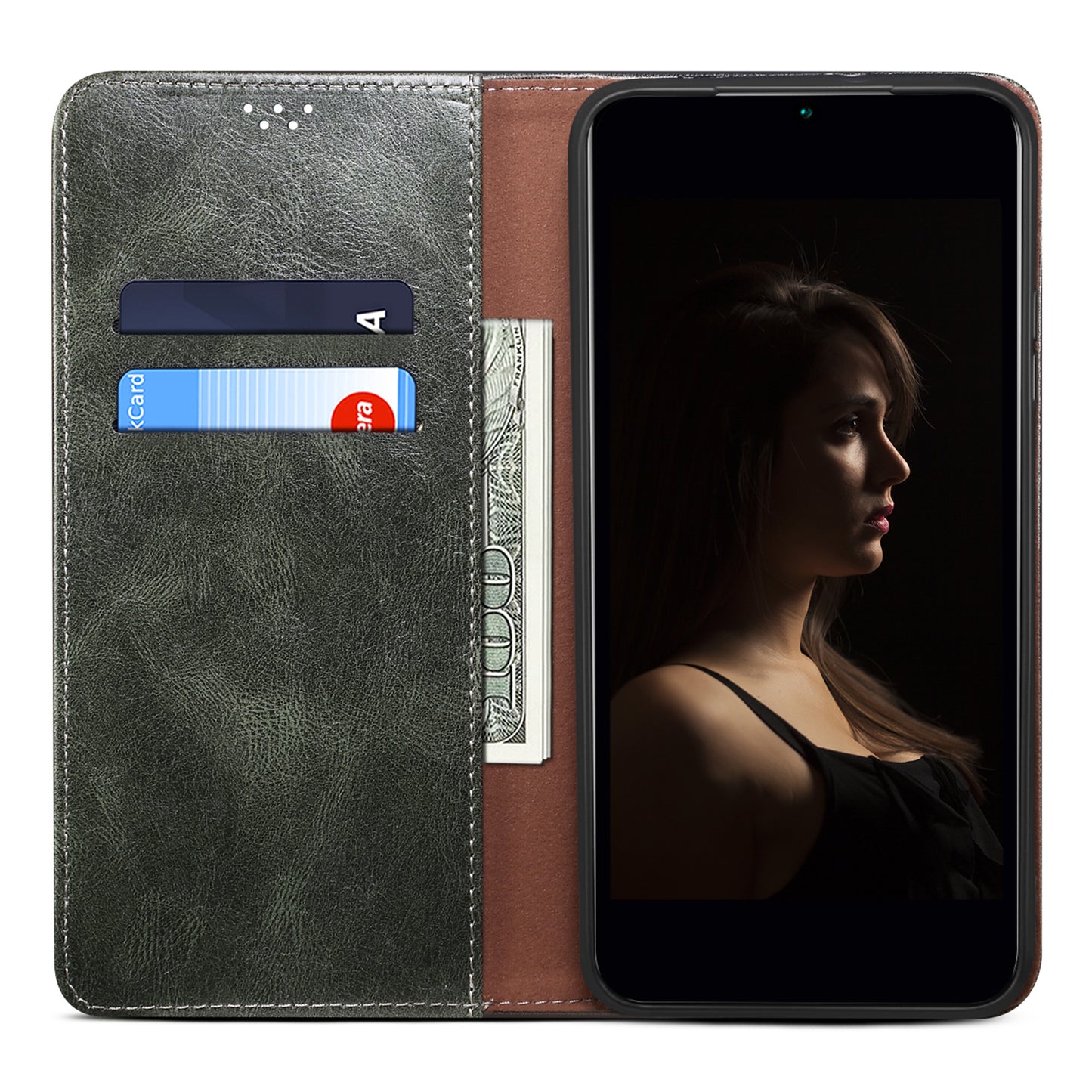 Magnetic Auto-absorbed Phone Case For Xiaomi Poco F5 Pro 5G / Redmi K60 Pro 5G / K60 5G Waxy Crazy Horse Texture Stand Wallet Protective PU Leather Folio Flip Phone Cover