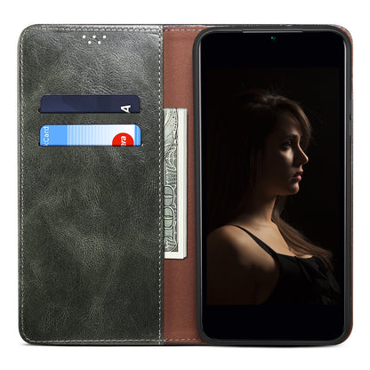 Magnetic Auto-absorbed Phone Case For Xiaomi Poco F5 Pro 5G / Redmi K60 Pro 5G / K60 5G Waxy Crazy Horse Texture Stand Wallet Protective PU Leather Folio Flip Phone Cover