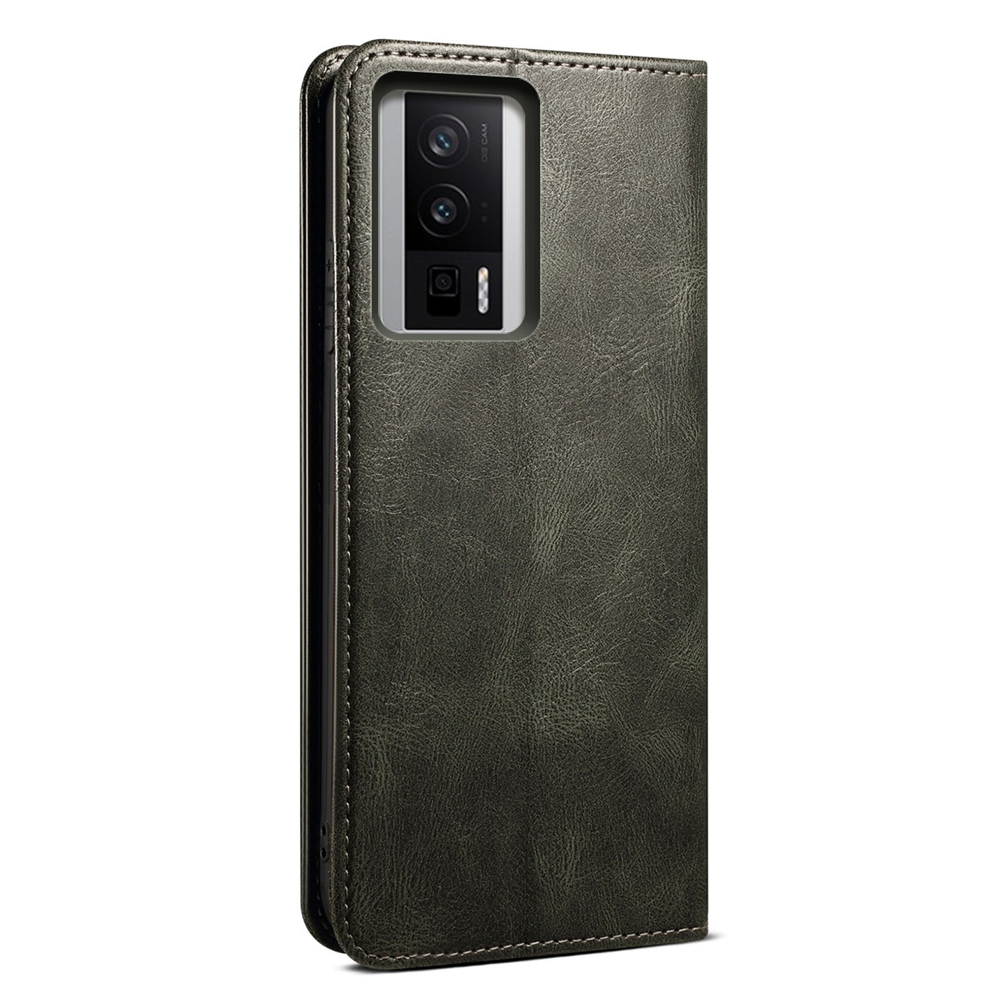 Magnetic Auto-absorbed Phone Case For Xiaomi Poco F5 Pro 5G / Redmi K60 Pro 5G / K60 5G Waxy Crazy Horse Texture Stand Wallet Protective PU Leather Folio Flip Phone Cover