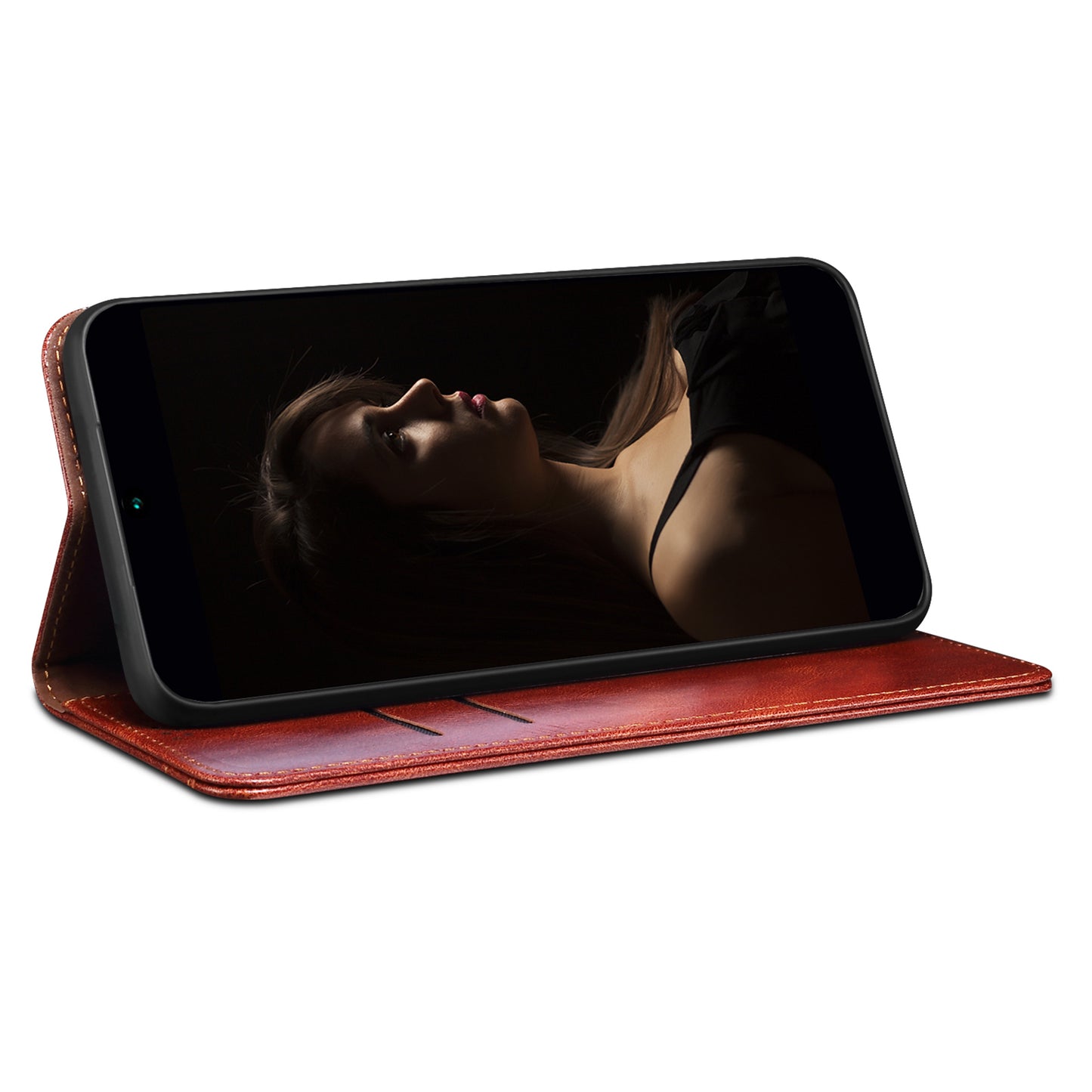 Magnetic Auto-absorbed Phone Case For Xiaomi Poco F5 Pro 5G / Redmi K60 Pro 5G / K60 5G Waxy Crazy Horse Texture Stand Wallet Protective PU Leather Folio Flip Phone Cover