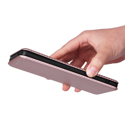 For vivo X80 Pro 5G Carbon Fiber Texture PU Leather Stand Case Magnetic Auto-absorbed Folio Flip Phone Cover with Card Holder