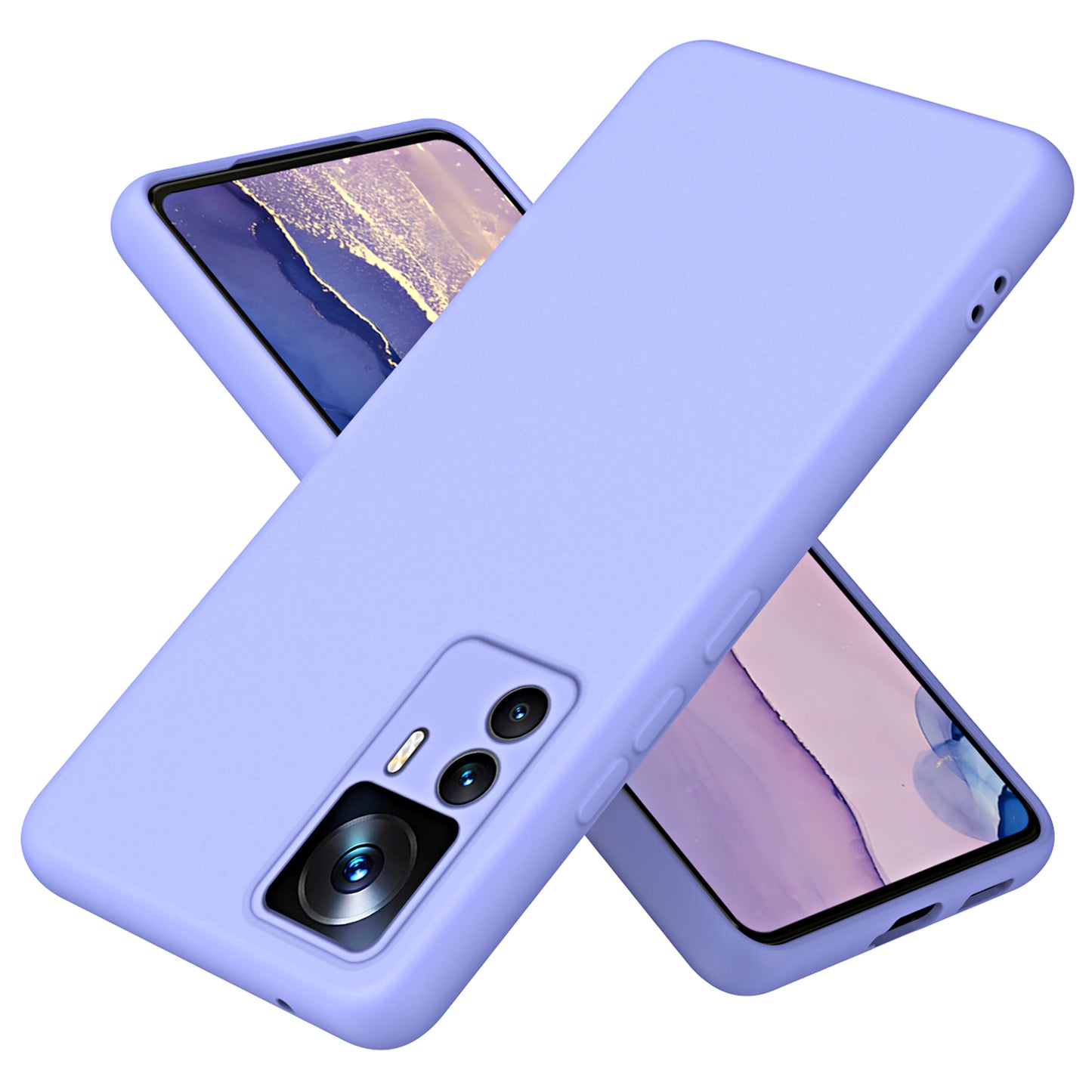 For Xiaomi 12T 5G / 12T Pro 5G / Redmi K50 Ultra 5G Anti-drop Phone Case 2.2mm Thickness Fiber Lining Rubberized TPU Protective Cover