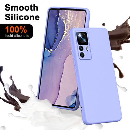 For Xiaomi 12T 5G / 12T Pro 5G / Redmi K50 Ultra 5G Anti-drop Phone Case 2.2mm Thickness Fiber Lining Rubberized TPU Protective Cover