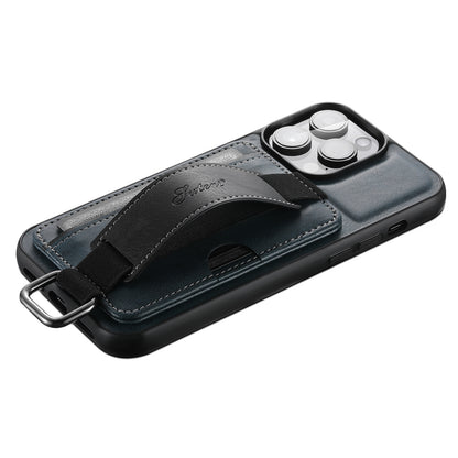SUTENI H13 For iPhone 13 Pro 6.1 inch Drop Resistant Card Slot Band Loop Holder Kickstand PU Leather Coated TPU Protective Phone Cover